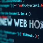 The image shows a person comparing web hosting review websites on a laptop screen.