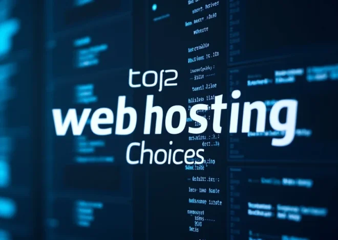 Top 5 Web Hosting Choices